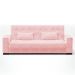 Sofá Cama Decorativo 210cm Beesley Suede Rosa G19 - Gran Belo