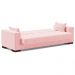 Sofá Cama Decorativo 210cm Beesley Suede Rosa G19 - Gran Belo