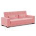 Sofá Cama Decorativo 210cm Beesley Suede Rose G19 - Gran Belo