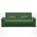Sofá Cama Decorativo 210cm Beesley Suede Verde G19 - Gran Belo