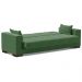 Sofá Cama Decorativo 210cm Beesley Suede Verde G19 - Gran Belo