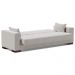 Sofá Cama Decorativo 210cm Beesley Veludo Cinza G19 - Gran Belo