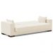 Sofá Cama Decorativo 210cm Beesley Veludo Off White G19 - Gran Belo