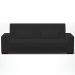 Sofá Cama Decorativo 210cm Beesley Veludo Preto G19 - Gran Belo
