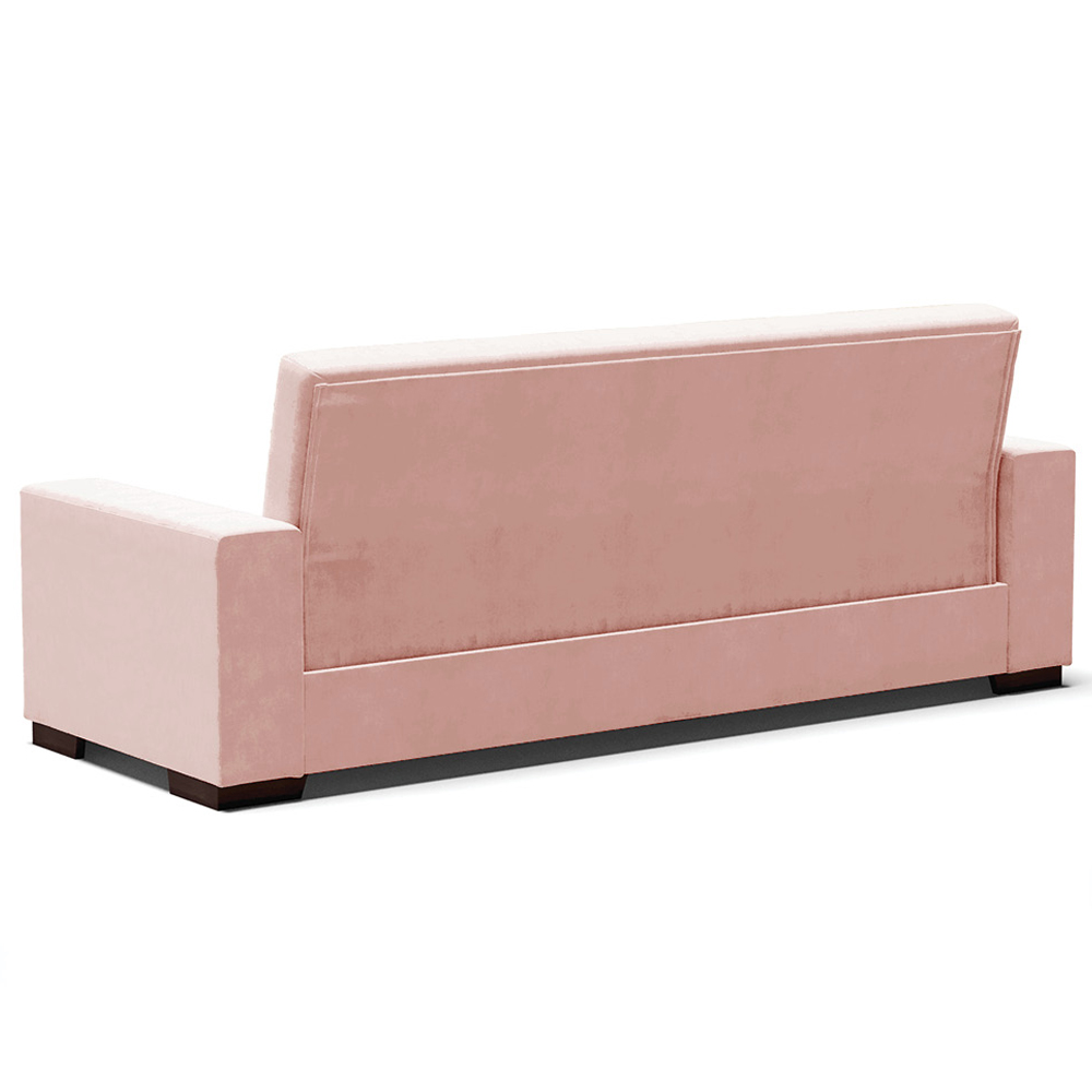 Sofá Cama Decorativo 210cm Beesley Veludo Rose G19 - Gran Belo