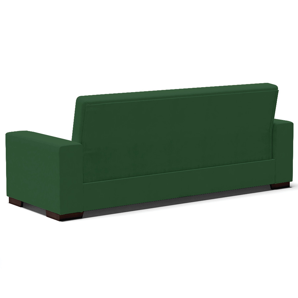 Sofá Cama Decorativo 210cm Beesley Veludo Verde G19 - Gran Belo