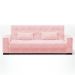 Sofá Cama Decorativo 210cm Pés em Madeira Beesley Suede Rosa G19 - Gran Belo