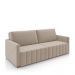 Sofá-Cama Decorativo Retrátil Thanos 2 Lugares 192cm Veludo Bege G45 - Gran Belo