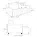 Sofá-Cama Decorativo Retrátil Thanos 2 Lugares 192cm Veludo Grafite G45 - Gran Belo