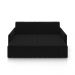 Sofá-Cama Decorativo Retrátil Thanos 2 Lugares 192cm Veludo Preto G45 - Gran Belo