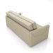 Sofá-Cama Decorativo Retrátil Thanos 2 Lugares 220cm Linho Bege G45 - Gran Belo