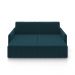 Sofá-Cama Decorativo Retrátil Thanos 2 Lugares 220cm Veludo Azul Marinho G45 - Gran Belo
