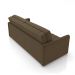 Sofá-Cama Decorativo Retrátil Thanos 2 Lugares 220cm Veludo Marrom G45 - Gran Belo