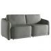 Sofá Cama Modulado Retrátil e Reclinável Decorativo Varsóvia 176cm Linho Cinza Chumbo G33 - Gran Belo