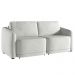 Sofá Cama Modulado Retrátil e Reclinável Decorativo Varsóvia 176cm Linho Cinza G33 - Gran Belo