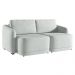 Sofá Cama Modulado Retrátil e Reclinável Decorativo Varsóvia 176cm Veludo Cinza G33 - Gran Belo