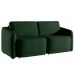 Sofá Cama Modulado Retrátil e Reclinável Decorativo Varsóvia 176cm Veludo Verde G33 - Gran Belo