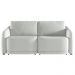 Sofá Cama Modulado Retrátil e Reclinável Decorativo Varsóvia 196cm Linho Cinza G33 - Gran Belo