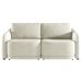 Sofá Cama Modulado Retrátil e Reclinável Decorativo Varsóvia 196cm Veludo Bege G33 - Gran Belo