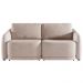 Sofá Cama Modulado Retrátil e Reclinável Decorativo Varsóvia 196cm Veludo Rosê G33 - Gran Belo