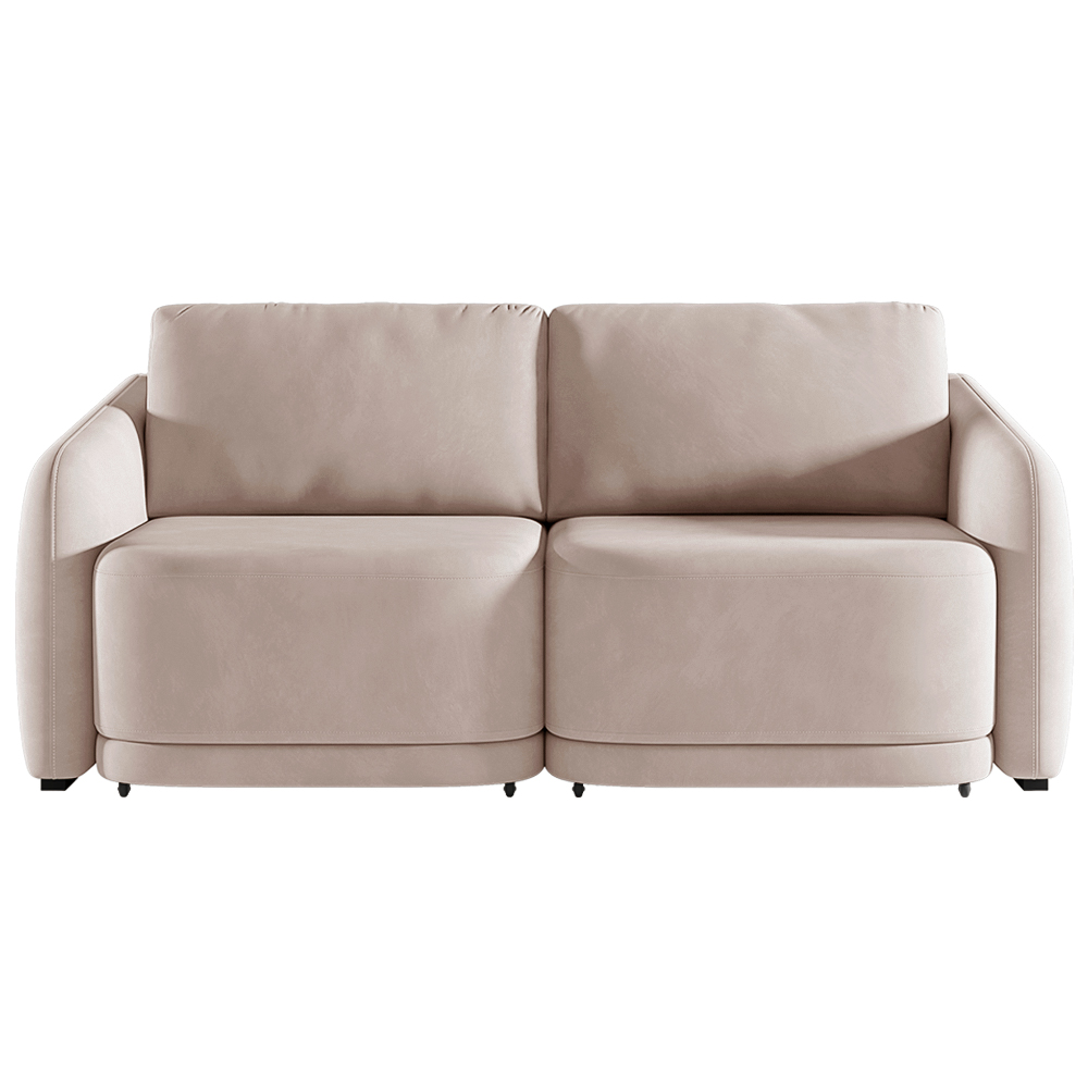 Sofá Cama Modulado Retrátil e Reclinável Decorativo Varsóvia 196cm Veludo Rosê G33 - Gran Belo