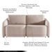 Sofá Cama Modulado Retrátil e Reclinável Decorativo Varsóvia 196cm Veludo Rosê G33 - Gran Belo
