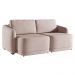 Sofá Cama Modulado Retrátil e Reclinável Decorativo Varsóvia 196cm Veludo Rosê G33 - Gran Belo