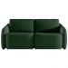 Sofá Cama Modulado Retrátil e Reclinável Decorativo Varsóvia 196cm Veludo Verde G33 - Gran Belo