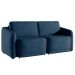 Sofá Cama Modulado Retrátil e Reclinável Decorativo Varsóvia 216cm Veludo Azul Marinho G33 - Gran Belo