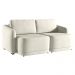 Sofá Cama Modulado Retrátil e Reclinável Decorativo Varsóvia 216cm Veludo Bege G33 - Gran Belo