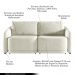 Sofá Cama Modulado Retrátil e Reclinável Decorativo Varsóvia 216cm Veludo Bege G33 - Gran Belo