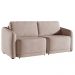 Sofá Cama Modulado Retrátil e Reclinável Decorativo Varsóvia 216cm Veludo Rosê G33 - Gran Belo