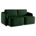 Sofá Cama Modulado Retrátil e Reclinável Decorativo Varsóvia 216cm Veludo Verde G33 - Gran Belo