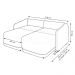 Sofá Cama Modulado Retrátil e Reclinável Decorativo Varsóvia 216cm Veludo Verde G33 - Gran Belo