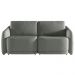 Sofá Cama Modulado Retrátil e Reclinável Decorativo Varsóvia 236cm Linho Cinza Chumbo G33 - Gran Belo