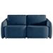 Sofá Cama Modulado Retrátil e Reclinável Decorativo Varsóvia 236cm Veludo Azul Marinho G33 - Gran Belo