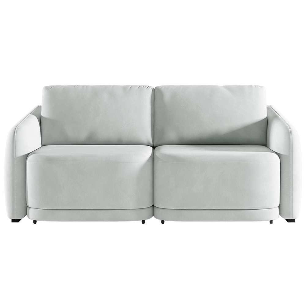 Sofá Cama Modulado Retrátil e Reclinável Decorativo Varsóvia 236cm Veludo Cinza G33 - Gran Belo