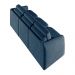 Sofá Cama Modulado Retrátil e Reclinável Decorativo Varsóvia 246cm Veludo Azul Marinho G33 - Gran Belo
