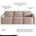 Sofá Cama Modulado Retrátil e Reclinável Decorativo Varsóvia 246cm Veludo Rosê G33 - Gran Belo