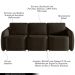 Sofá Cama Modulado Retrátil e Reclinável Decorativo Varsóvia 306cm Veludo Marrom G33 - Gran Belo