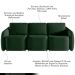Sofá Cama Modulado Retrátil e Reclinável Decorativo Varsóvia 306cm Veludo Verde G33 - Gran Belo