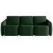 Sofá Cama Modulado Retrátil e Reclinável Decorativo Varsóvia 306cm Veludo Verde G33 - Gran Belo