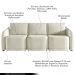 Sofá Cama Modulado Retrátil e Reclinável Decorativo Varsóvia 336cm Veludo Bege G33 - Gran Belo