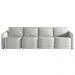 Sofá Cama Modulado Retrátil e Reclinável Decorativo Varsóvia 396cm Linho Cinza G33 - Gran Belo