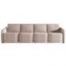 Sofá Cama Modulado Retrátil e Reclinável Decorativo Varsóvia 396cm Veludo Rosê G33 - Gran Belo