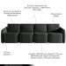 Sofá Cama Modulado Retrátil e Reclinável Decorativo Varsóvia 436cm Veludo Cinza Chumbo G33 - Gran Belo