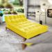 Sofá Cama Reclinável 2 Lugares Change Veludo Amarelo G30 - Gran Belo