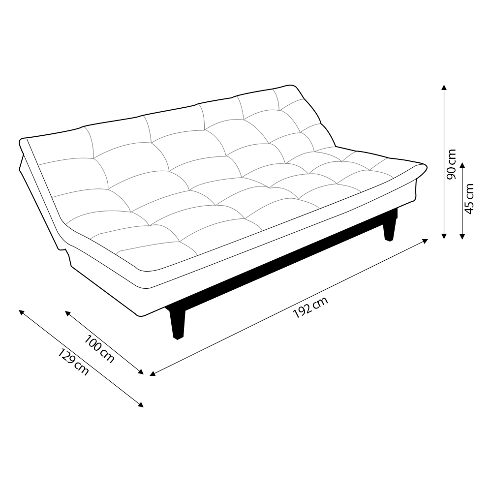 Sofá Cama Reclinável 2 Lugares Change Veludo Marrom G30 - Gran Belo