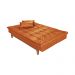 Sofá Cama Reclinável 2 Lugares Change Veludo Terracota G30 - Gran Belo