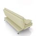 Sofá Cama Sala de Estar 193cm Belinda com Pés Alumínio Linho Off White G45 - Gran Belo